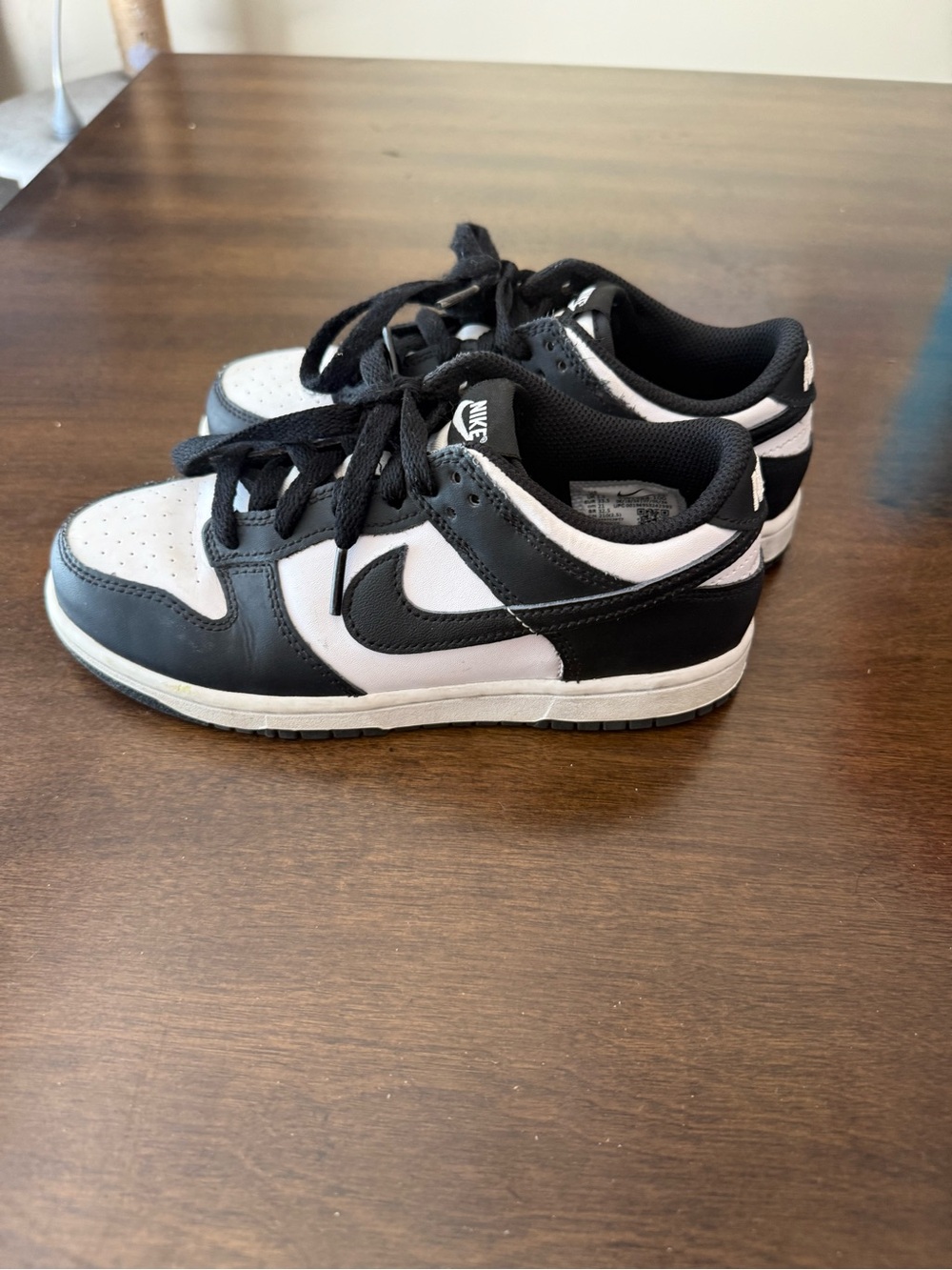 Nike Kids Black and White Low-Top Sneakers